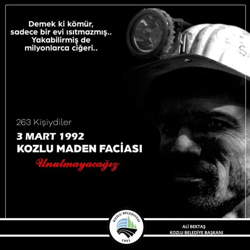 263 MADEN ŞEHİDİMİZİ SAYGI VE RAHMETLE ANIYORUM.